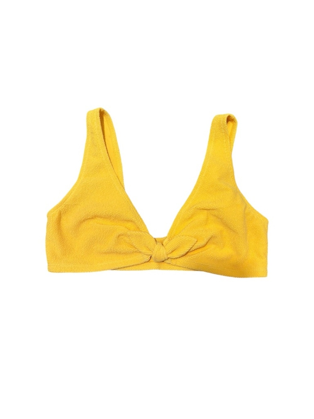 & Other Stories Crepe Knot Tie Bikini Top in Yellow Various Sizes NWT